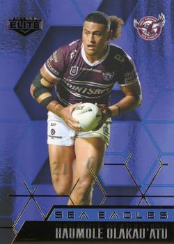 2022 NRL Elite - Mojo Sapphire #MS 051 Haumole Olakau'atu Front